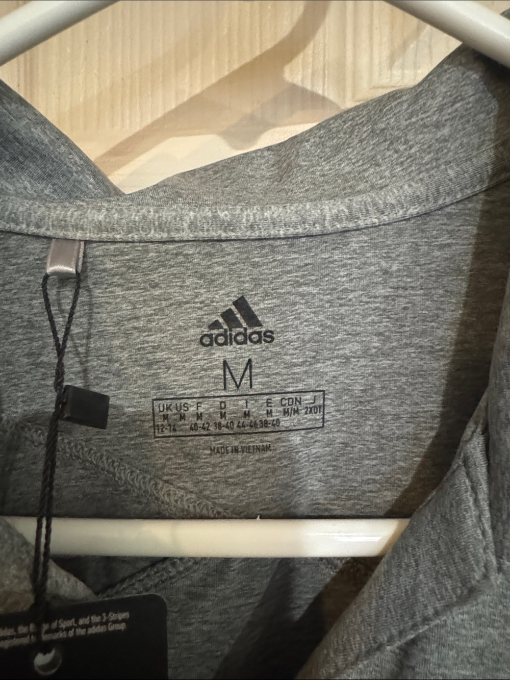 adidas Womens medium Heather Gray Athletic Polo - Picture 2 of 4